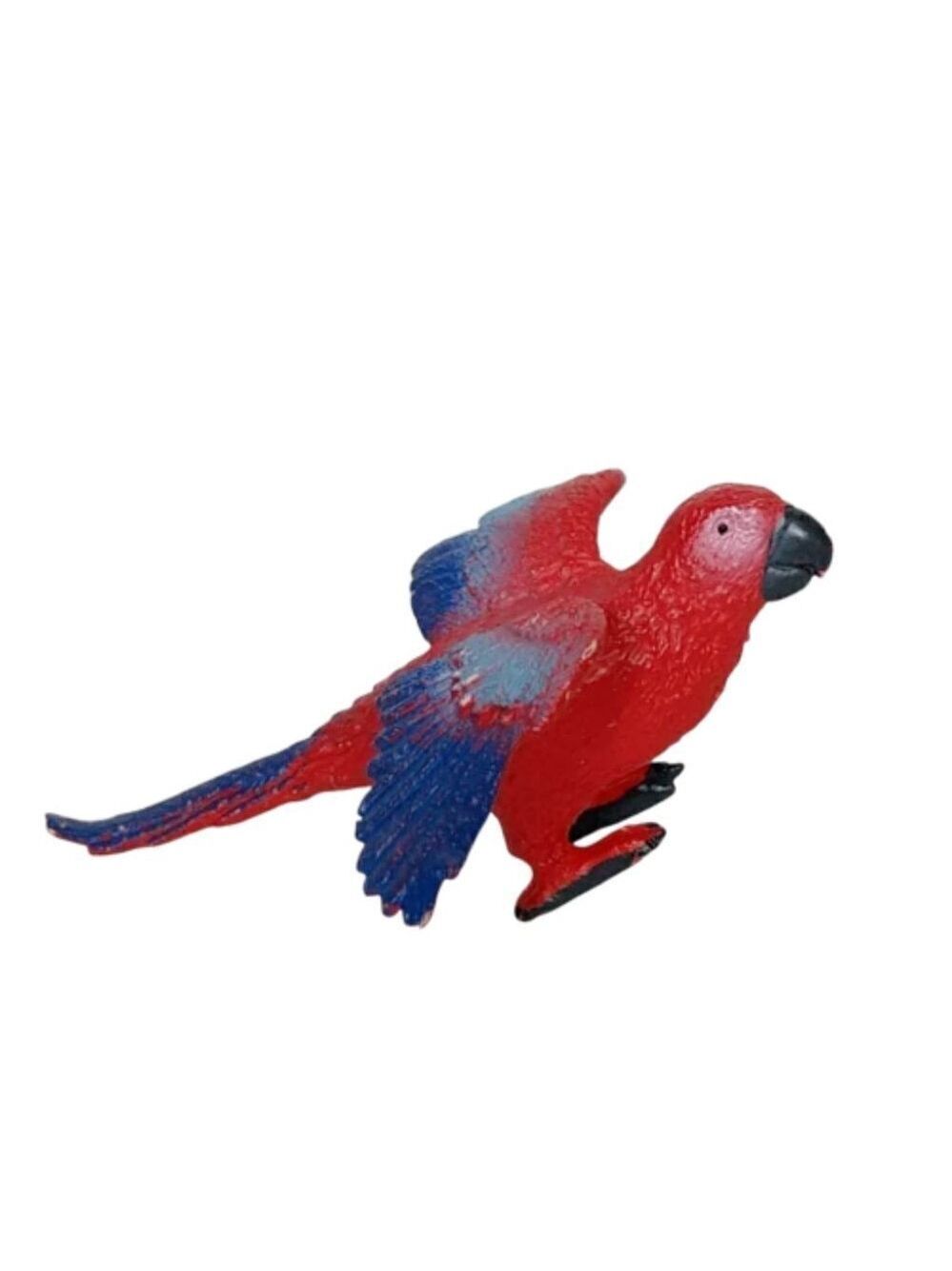 Safari Ltd Red Macaw Parrot Bird Figurine 2.5 Inch